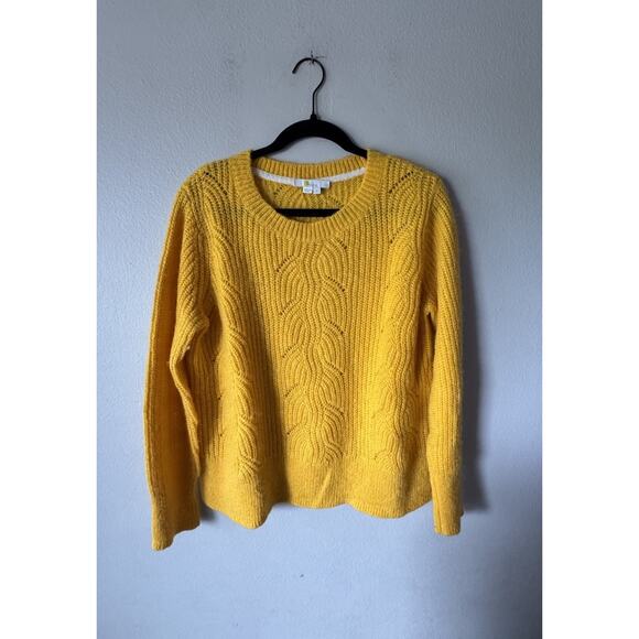 Boden Sweaters - Boden Hadley Sweater Women’s Size Medium Wool Mohair Blend Happy Golden Yellow